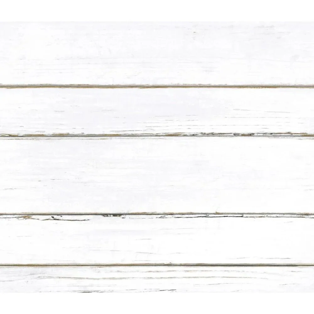 RoomMates Peel & Stick Wallpaper Weathered Shiplap White Gray Farmhouse Vinyl